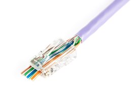 Wtyk RJ45 (8P8C) przelotowy DIGITUS kat.5e nieekranowany, AWG 26-24, opakowanie 100 szt. Digitus