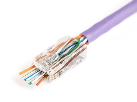 Wtyk RJ45 (8P8C) przelotowy DIGITUS kat.6 nieekranowany, AWG 26-24, opakowanie 100 szt. Digitus Wtyk RJ45 (8P8C) przelotowy DIGITUS kat.6 nieekranowany, AWG 26-24, opakowanie 100 szt. Digitus