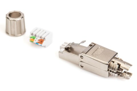 Wtyk RJ45 DIGITUS kat. 6A PoE 10GbE ekran., beznarzędziowy, zakręcany, metalowy dł.50mm Digitus Wtyk RJ45 DIGITUS kat. 6A PoE 10GbE ekran., beznarzędziowy, zakręcany, metalowy dł.50mm Digitus