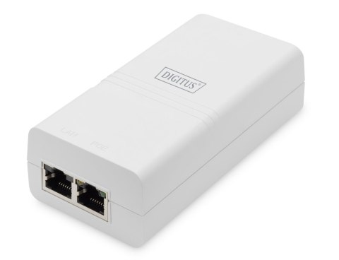 Zasilacz/Adapter PoE DIGITUS 802.3af max. 48V 15.4W Gigabit aktywny, biały Digitus Zasilacz/Adapter PoE DIGITUS 802.3af max. 48V 15.4W Gigabit aktywny, biały Digitus