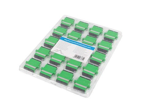 Adapter światłowodowy Lanberg SM SC/APC duplex zaślepka czarna 20szt LANBERG Adapter światłowodowy Lanberg SM SC/APC duplex zaślepka czarna 20szt LANBERG