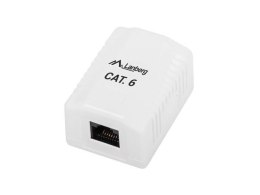 Gniazdo natynkowe Lanberg OU6-0001-W kat.6 1X RJ45 LANBERG