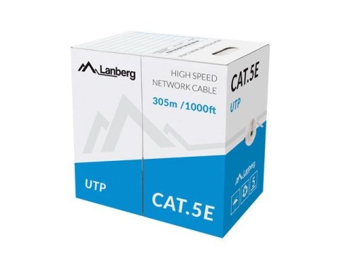 Kabel UTP Lanberg 100Mb/s 305m drut CCA LANBERG