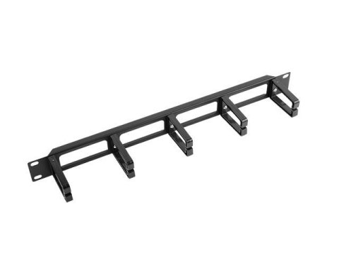 Organizer kabli Lanberg AK-1202-B 19" 1U z 5 plastikowymi uchwytami - typ B czarny LANBERG