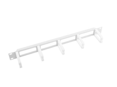 Organizer kabli Lanberg AK-1202-S 19" 1U z 5 plastikowymi uchwytami - typ B szary LANBERG