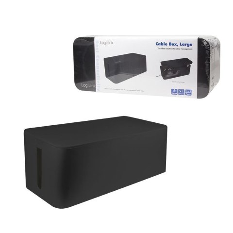 Organizer kabli LogiLink KAB0062 CableBox L, czarny LogiLink Organizer kabli LogiLink KAB0062 CableBox L, czarny LogiLink
