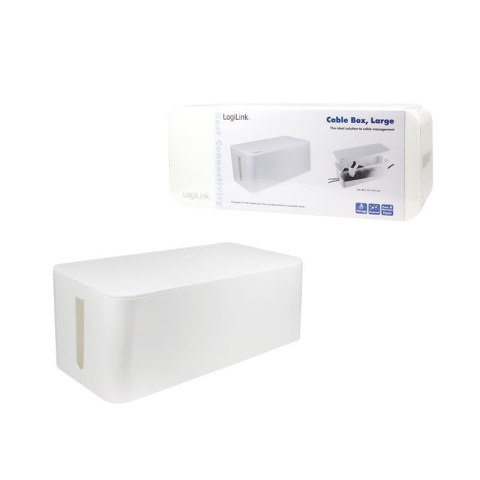 Organizer kabli LogiLink KAB0063 CableBox L, biały LogiLink Organizer kabli LogiLink KAB0063 CableBox L, biały LogiLink