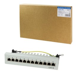 Patch panel stacjonarny LogiLink NP0017A 12x RJ45 kat.6 ekranowany LogiLink