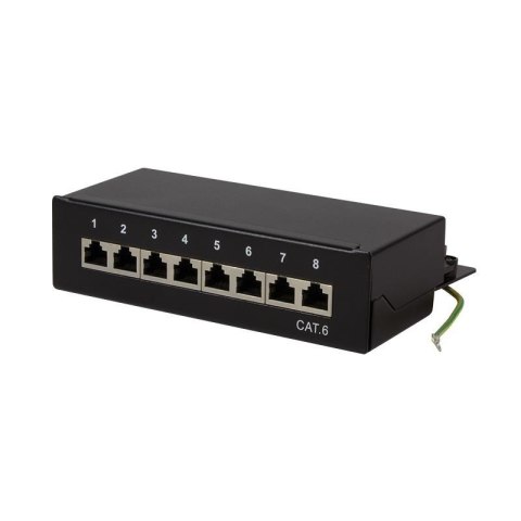 Patch panel stacjonarny LogiLink NP0017B 8x RJ45 kat.6 ekranowany LogiLink Patch panel stacjonarny LogiLink NP0017B 8x RJ45 kat.6 ekranowany LogiLink