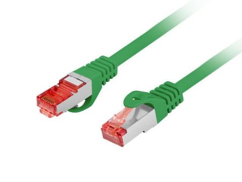 Patchcord Lanberg S/FTP kat.6 0,25m LSZH CU fluke passed zielony LANBERG