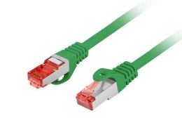 Patchcord Lanberg S/FTP kat.6 0,5m LSZH CU fluke passed zielony LANBERG