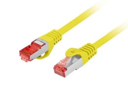 Patchcord Lanberg S/FTP kat.6 2m LSZH CU fluke passed żółty LANBERG