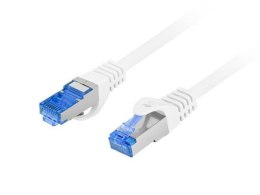 Patchcord Lanberg S/FTP kat.6A 0,25m LSZH CCA fluke passed biały LANBERG