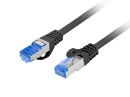 Patchcord Lanberg S/FTP kat.6A 0,25m LSZH CCA fluke passed czarny LANBERG