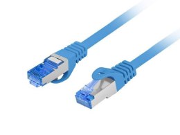Patchcord Lanberg S/FTP kat.6A 0,25m LSZH CCA fluke passed niebieski LANBERG