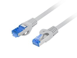 Patchcord Lanberg S/FTP kat.6A 0,25m LSZH CCA fluke passed szary LANBERG