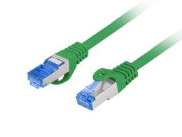 Patchcord Lanberg S/FTP kat.6A 0,25m LSZH CCA fluke passed zielony LANBERG