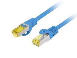 Patchcord Lanberg S/FTP kat.6A 20m LSZH CU fluke passed niebieski LANBERG