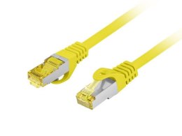 Patchcord Lanberg S/FTP kat.6A 20m LSZH CU fluke passed żółty LANBERG