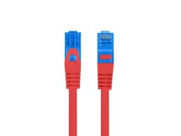 Patchcord Lanberg S/FTP kat.6A 3m LSZH CCA fluke passed czerwony LANBERG