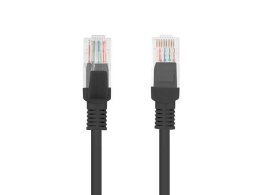 Patchcord Lanberg UTP kat.5e 30m czarny fluke passed LANBERG