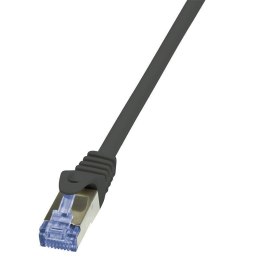 Patchcord LogiLink CQ3033S Cat.6A S/FTP 1m czarny LogiLink