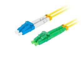 Patchcord światłowodowy Lanberg SM LC/APC-LC/UPC DUPLEX 3.0MM LSZH G657A1 1m żółty LANBERG
