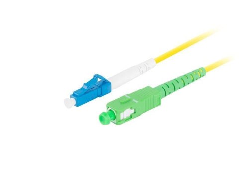 Patchcord światłowodowy Lanberg SM LC/UPC-SC/APC SIMPLEX 3.0MM LSZH G657A1 1m żółty LANBERG Patchcord światłowodowy Lanberg SM LC/UPC-SC/APC SIMPLEX 3.0MM LSZH G657A1 1m żółty LANBERG