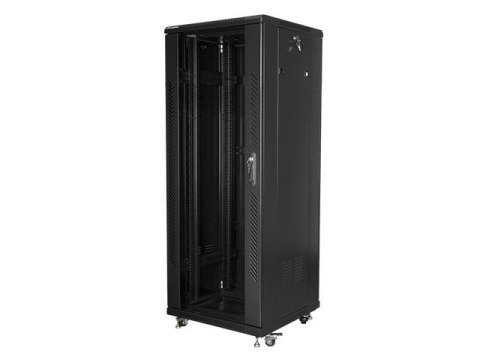 Szafa instalacyjna Rack stojąca 19" 32U 600x600 czarna Lanberg (flat pack) LANBERG Szafa instalacyjna Rack stojąca 19" 32U 600x600 czarna Lanberg (flat pack) LANBERG