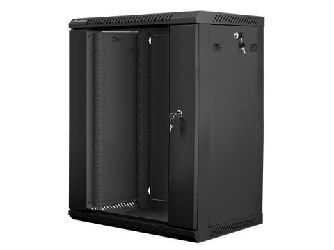 Szafa instalacyjna Rack wisząca 19" 15U 600x450 czarna Lanberg (flat pack) LANBERG Szafa instalacyjna Rack wisząca 19" 15U 600x450 czarna Lanberg (flat pack) LANBERG
