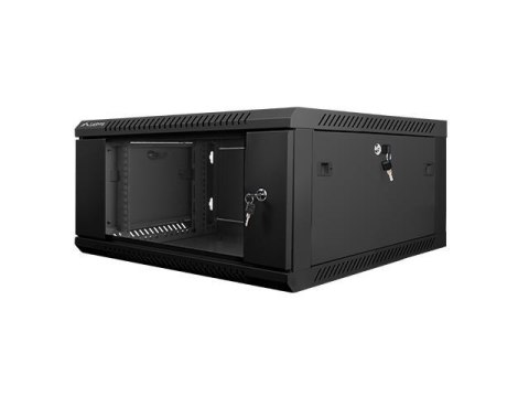 Szafa instalacyjna Rack wisząca 19" 4U 600x600 czarna Lanberg (flat pack) LANBERG Szafa instalacyjna Rack wisząca 19" 4U 600x600 czarna Lanberg (flat pack) LANBERG