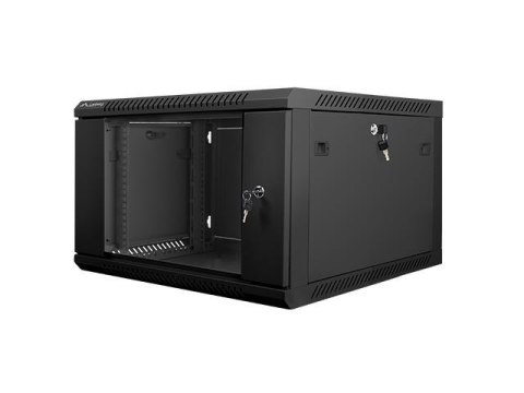Szafa instalacyjna Rack wisząca 19" 6U 600x600 czarna Lanberg (flat pack) LANBERG Szafa instalacyjna Rack wisząca 19" 6U 600x600 czarna Lanberg (flat pack) LANBERG
