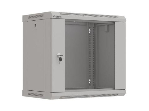 Szafa instalacyjna Rack wisząca 19" 9U 540x350 szara Drzwi przeszklone Lanberg (flat pack) LANBERG Szafa instalacyjna Rack wisząca 19" 9U 540x350 szara Drzwi przeszklone Lanberg (flat pack) LANBERG