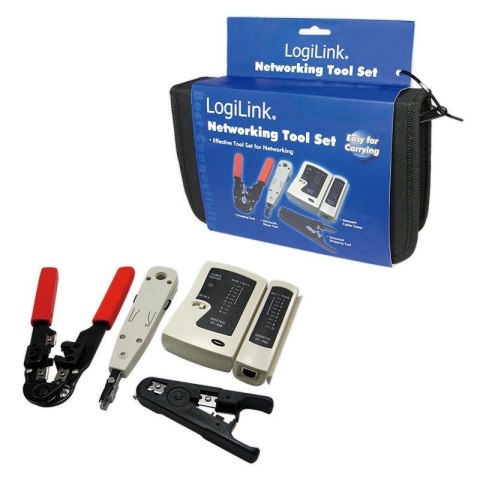 Zestaw narzędzi WZ0012 LogiLink dla instalatora sieci LAN LogiLink Zestaw narzędzi WZ0012 LogiLink dla instalatora sieci LAN LogiLink