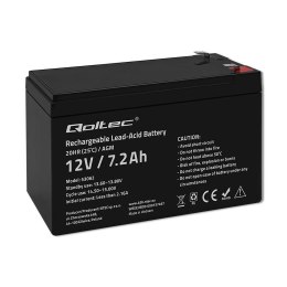 Akumulator AGM Qoltec 12V | 7.2Ah Qoltec