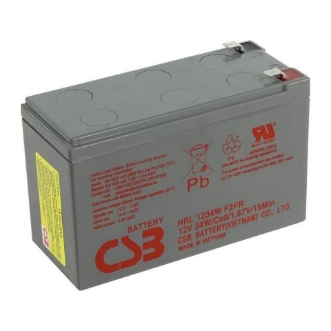 Akumulator żelowy CSB HRL1234WF2 12V 9Ah Long Life (8l) CSB Akumulator żelowy CSB HRL1234WF2 12V 9Ah Long Life (8l) CSB