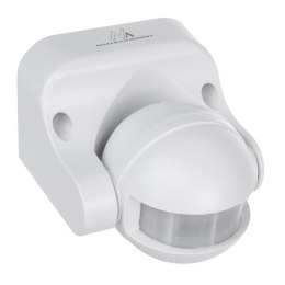 Czujnik ruchu PIR Maclean, na podczerwień, IP44, biały, zasięg 12m, max. obiążenie 800/1200W, MCE358 W Maclean