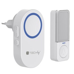 Dzwonek kinetyczny Techly zestaw nadajnik i odbiornik, IP56, 180m Techly