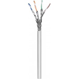 Kabel instalacyjny Techly skrętka Cat6a S/FTP linka, PIMF, 100% Miedź 305m szary Techly