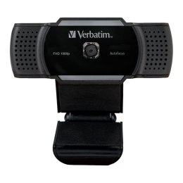 Kamera internetowa Verbatim AWC-01 1080p FHD USB 2.0 z mikrofonem czarna Verbatim