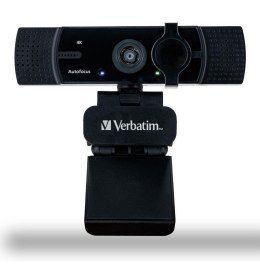 Kamera internetowa Verbatim AWC-03 4K UHD USB 2.0 z podwójnym mikrofonem czarna Verbatim