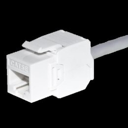 Moduł keystone Jack RJ45 kat. 6 UTP, beznarzędziowy, biały Netrack NETRACK