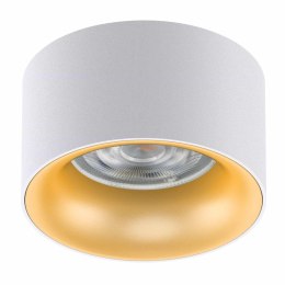 Oprawa podtynkowa / tuba Maclean MCE457 W/G punktowa okrągła aluminiowa GU5.3 70x40mm biało- złota Maclean