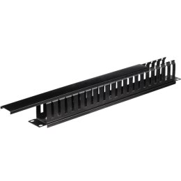 Organizator kabli 19''/1U - czarny z pokrywą Netrack NETRACK