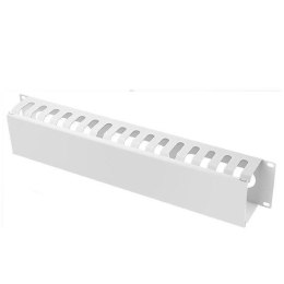 Organizator kabli 19''/1U - metal, szary z pokrywą Netrack NETRACK