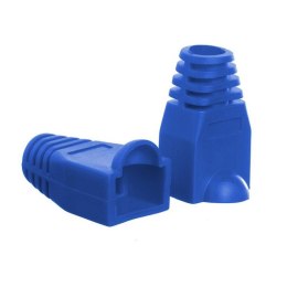 Osłonka na wtyk RJ45 8p niebieska (100 szt) Netrack NETRACK