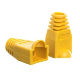 Osłonka na wtyk RJ45 8p żółta (100 szt) Netrack NETRACK