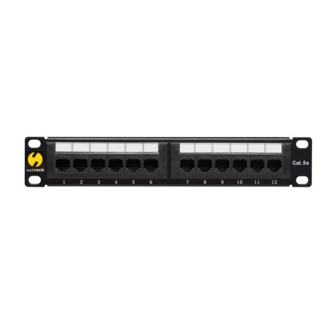 Patch panel 10'' Netrack 12-portów kat. 5e UTP NETRACK Patch panel 10'' Netrack 12-portów kat. 5e UTP NETRACK