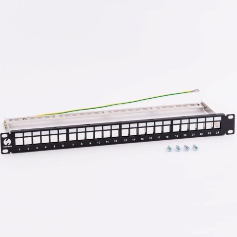 Patch panel keystone 19" 24-porty, FTP Netrack NETRACK Patch panel keystone 19" 24-porty, FTP Netrack NETRACK