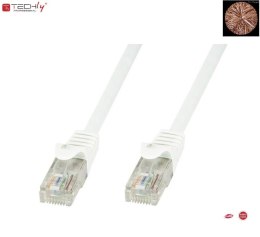 Patchcord 100% miedź TechlyPro Cat.6 U/UTP, 0,5 m, biały Techly